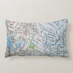 FRAMINGHAM, MA Map Kussen