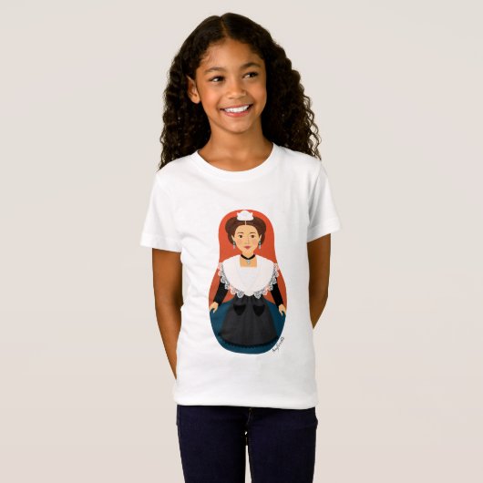 Français, Arles, Provence Matryoshka T-shirt fille (Devant entier)