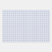 Français Blue Trio 2 Jeu géométrique de papier d'e (Devant 3)