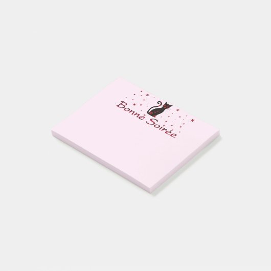 Français : Bonne Soiree Post-It Notes (Incliné)