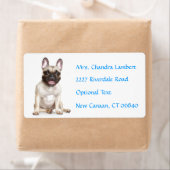 Français Bulldog Personnalisé Nom Étiquette de adr (En situation)