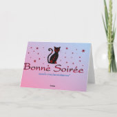 Français : Carte de voeux Bonne Soiree (Dos)