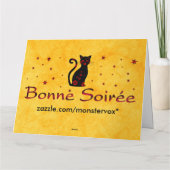 Français : Carte de voeux Bonne Soiree (Dos)