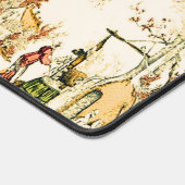 Français Creme Toile Chinoiserie Style Rustique (Coin)