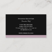 Français Damask RestaurantChef Caterer Carte de vi (Dos)