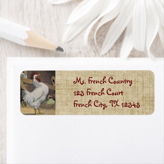 Français Étiquette de adresse (En situation)