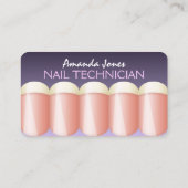 Français Manicure Technicien Carte de visite (Dos)