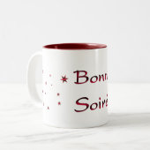 Français : Mug de café Bonne Soiree (Devant gauche)