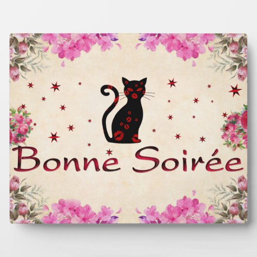 Français : Plaque Bonne Soiree (Devant)