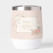 Français Romance Mariage Floral Frame Blush ID870 (Arrière)