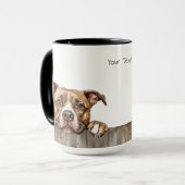 Français Staffordshire Bull Terrier Chien Mug (Devant gauche)