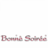 Français : Sticker Bonne Soiree (Devant)