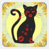 Français : Sticker Carré Bonne Soiree (Devant)