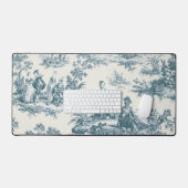 Français toile de jouy sage vert élégant (Clavier et souris)