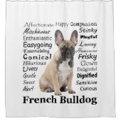 Français Traits Douche Rideau (Devant)