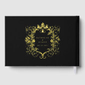 Français Vintage Floral Mariage Livre d'Invité (Verso)