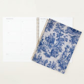 Française toile de jouy bleu et blanc élégant (Devant avec enveloppe)