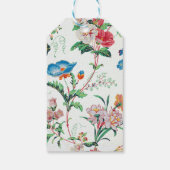 France 1830 Floral Antique Wallpaper Cadeaulabel (Achterkant)