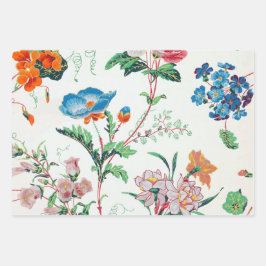 France 1830 Floral Antique Wallpaper Inpakpapier Vel