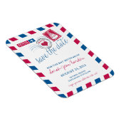 FRANCE Air Mail Bat Mitzvah Bewaar de datum 3x4 Magneet (Rechterzijde)