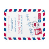 FRANCE Air Mail Bat Mitzvah Bewaar de datum 3x4 Magneet (Horizontaal)