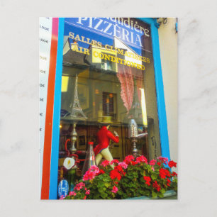 France Architecture Cityscape Restaurant Briefkaart