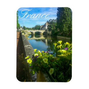France Architecture Cityscape Stone Bridge Magneet