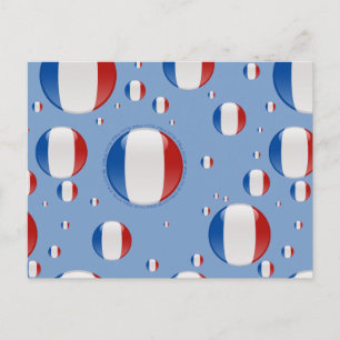 France Bubble Flag Briefkaart