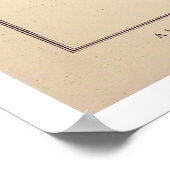 France Caricature Map 1868 Poster (Hoek)