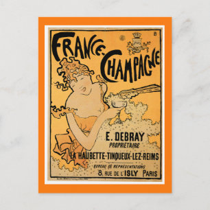 France Champagne Drink Briefkaart