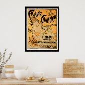France Champagne Vintage Wine Drink Ad Art Poster (Cuisine)