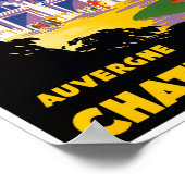 France Chatel Guyon Affiche Vintage voyage restaur (Coin)