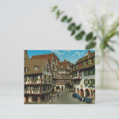 France, Colmar, Alsace, carte postale rétro (Debout devant)