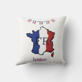 France - coussin avec drapeaux français (Verso)