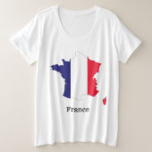 France Drapeau de la carte Souvenir Design (Design devant)