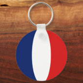 France Fisheye Flag Sleutelhanger (Voorkant)