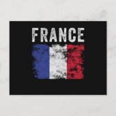 France Flag Distressed - French Flag Briefkaart (Voorkant)