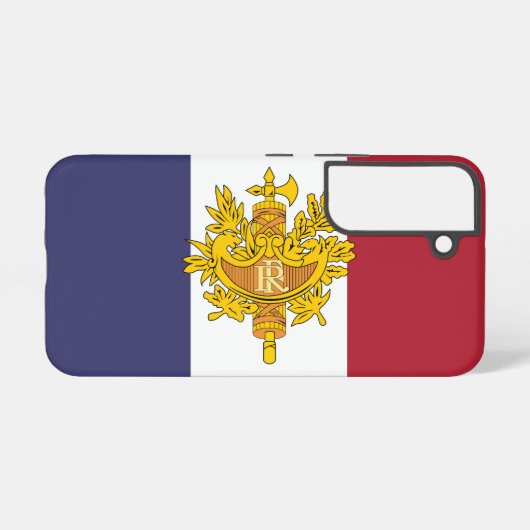 France flag phone case samsung galaxy hoesje (Achterkant horizontaal)