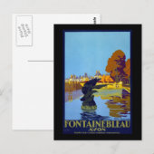France Fontainebleau Avon Briefkaart (Voorkant / Achterkant)