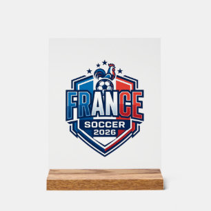 France Football 2026 Football Gras Typographie Pay
