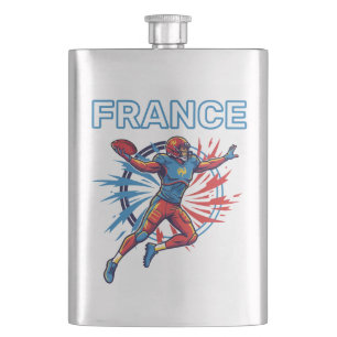 France Football Dynamische Quarterback Patriottisc Flacon