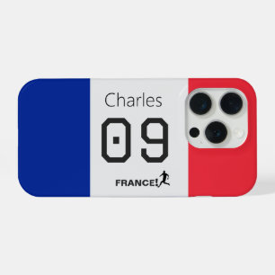 France Football Persoonlijke Teamkleuren Atleet  iPhone 15 Pro Hoesje