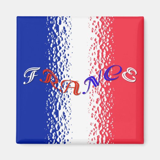 France Fridge Magnet Magneet (Voorkant)