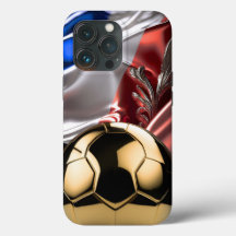 FRANCE Gold Metallic Voetbal I-Phone case
