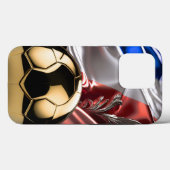 FRANCE Gold Metallic Voetbal I-Phone case (Achterkant (horizontaal))