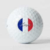 France Golf Balls & French Flag Golfers / Patriots Golfballen (Voorkant)