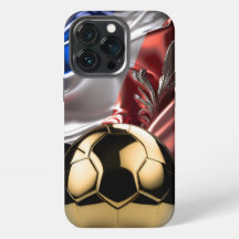 FRANCE Gouden Metallic Voetbal I-Phone Hoesje
