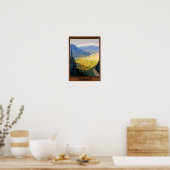 France Grenoble Restored Vintage Travel Poster (Keuken)