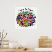 France Illustration Art Poster (Cuisine)