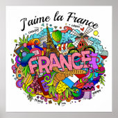 France Illustration Art Poster (Devant)